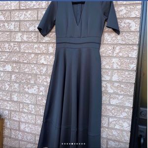 Black Midi V shape pointe dress small